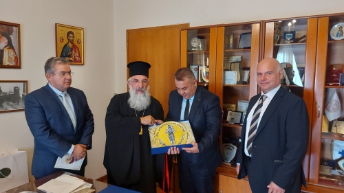 Επίσκεψη του Πρύτανη του Ελληνικού Μεσογειακού Πανεπιστημίου στην Ιερά Αρχιεπισκοπή Κρήτης